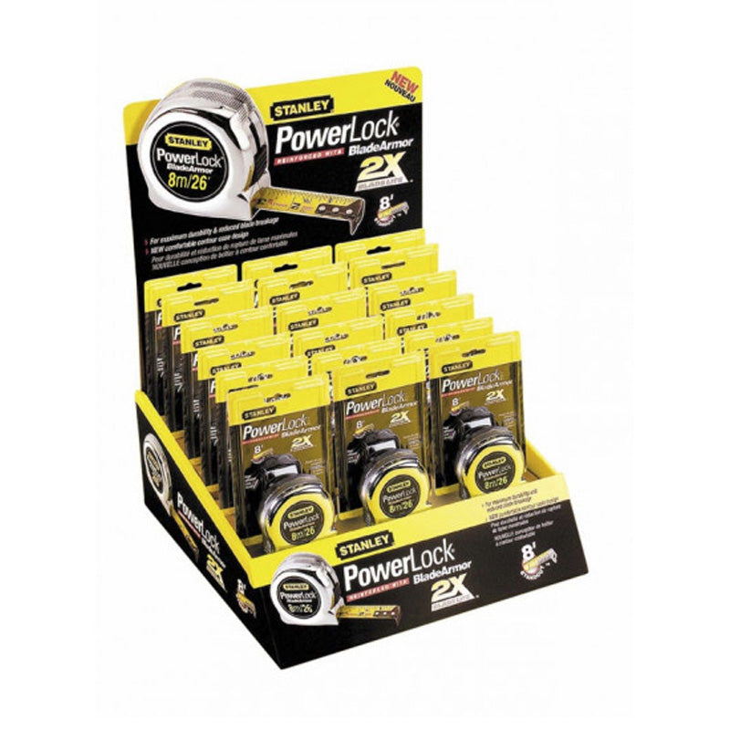 Mesure blade ARMOR - STANLEY - 0-33-514 - 5M x 25 MM POWERBLOCK