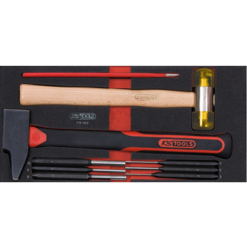 Module d'outils de frappe, 9 pièces  - KS TOOLS - 713.1102