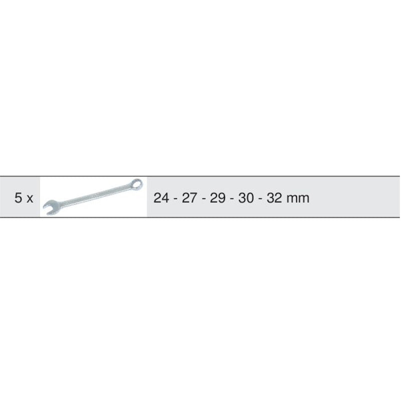 Module de clés mixtes ULTIMATE, 5 pièces  - KS TOOLS - 713.2015