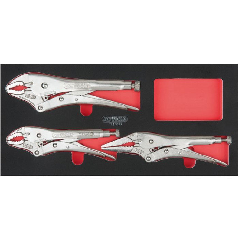 Module de pinces étaux GRIPfix Xtreme, 3 pièces  - KS TOOLS - 713.1003