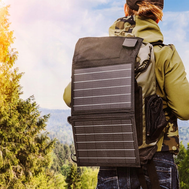 Panneau solaire portable 15W, chargeur solaire - NEO TOOLS - 90-140