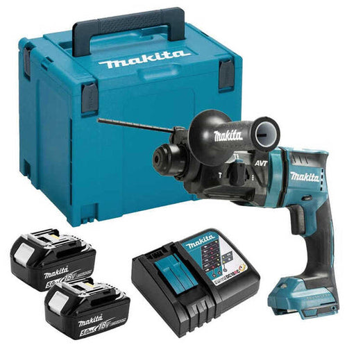 Perfo-burineur SDS+ Brushless 2x5Ah 18V LXT ® MAKITA DHR182RTJ en MAKPAC