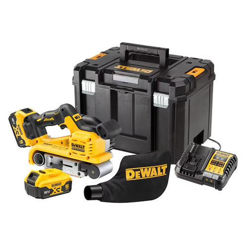 Ponceuse à bande 75 x 533 mm 18V DEWALT DCW220P2-QW XR Brushless avec coffret et 2 batteries 5,0 Ah