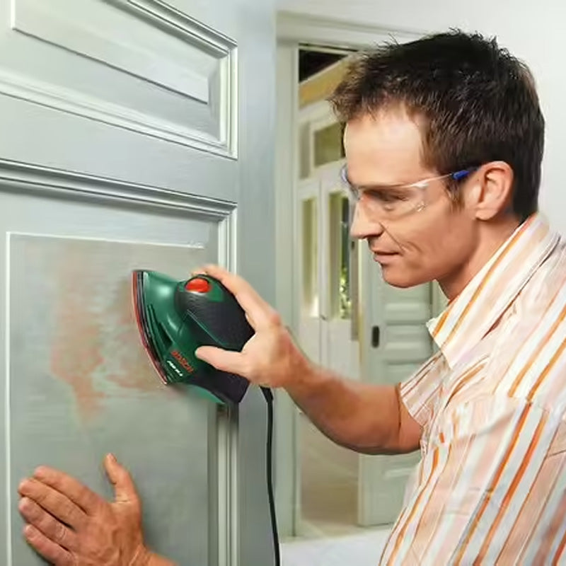 Ponceuse multi BOSCH DIY PSM 80 A avec feuilles abrasives et coffrets