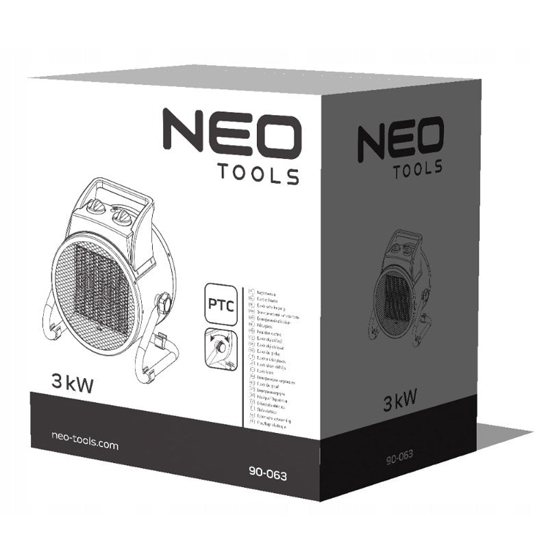 Radiateur électrique céramique PTC, 3kW - NEO TOOLS - 90-063