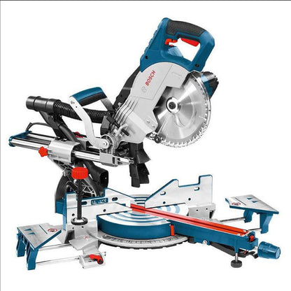 Scie à onglets radiale Ø216 BOSCH 0601B19100 - GCM 8 SJL Professional - 1600W + Piètement BOSCH GTA 2600