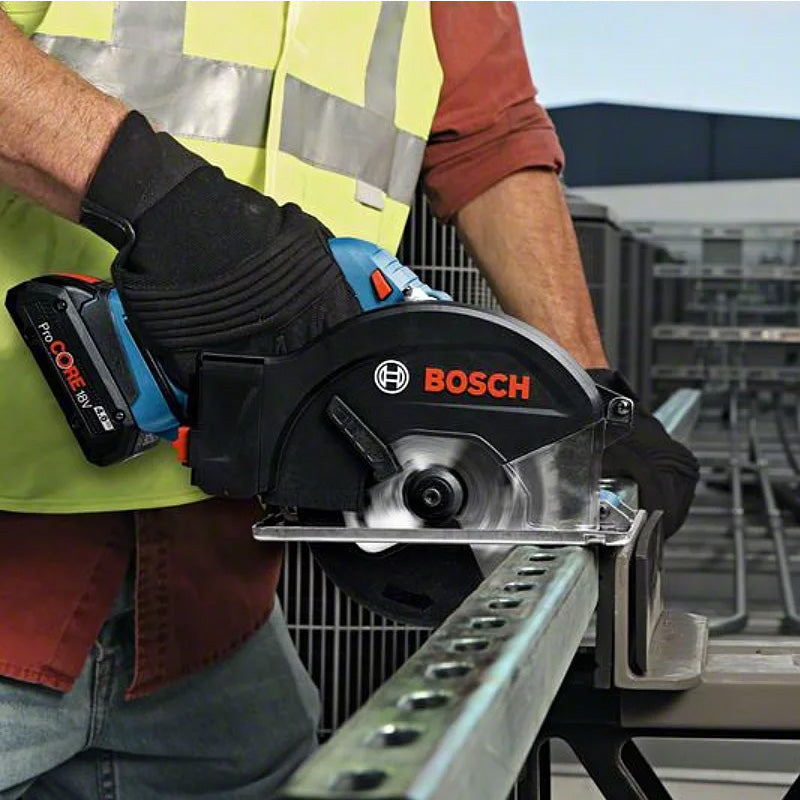 Scie circulaire Métal 136mm BOSCH GKM 18V-50 solo L-Boxx