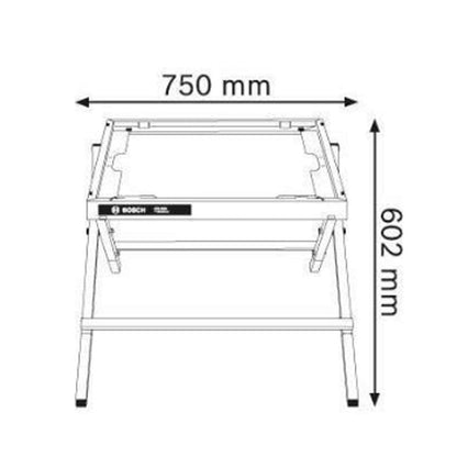 Scie sur Table BOSCH GTS 10 XC Professional Ø 254mm 2000W + Piètement BOSCH GTA 6000
