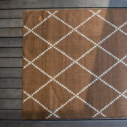 Tapis d'intérieur ETHNIK - 120 x 160 cm - marron & ivoire