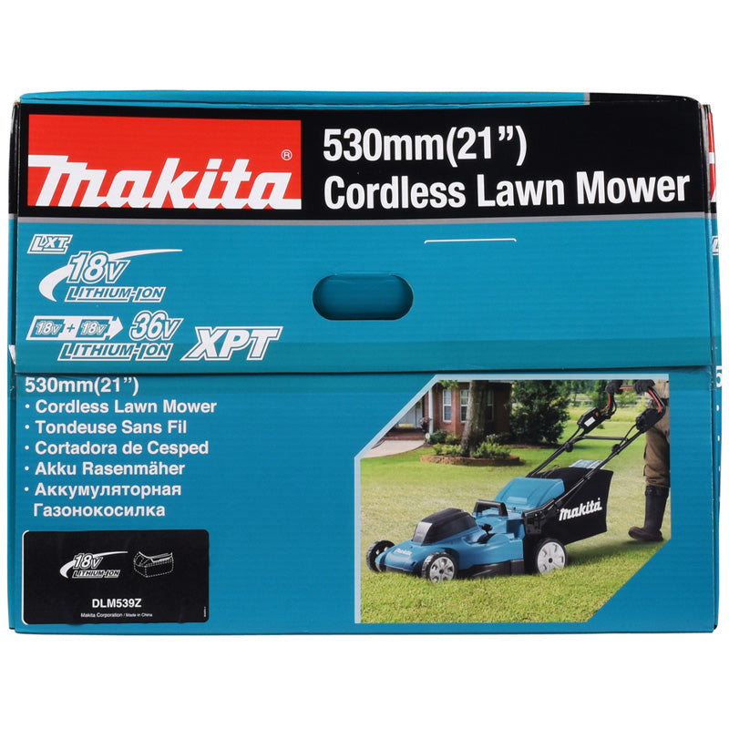 Tondeuse autotractée MAKITA DLM539Z 53 cm 2x18V Li-Ion (vendu sans batterie)