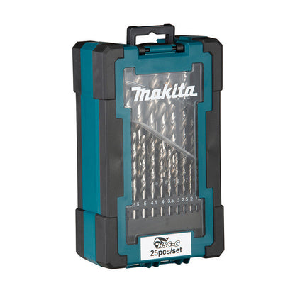 Coffret de 25 forets à métaux HSS-G MAKITA D-67555