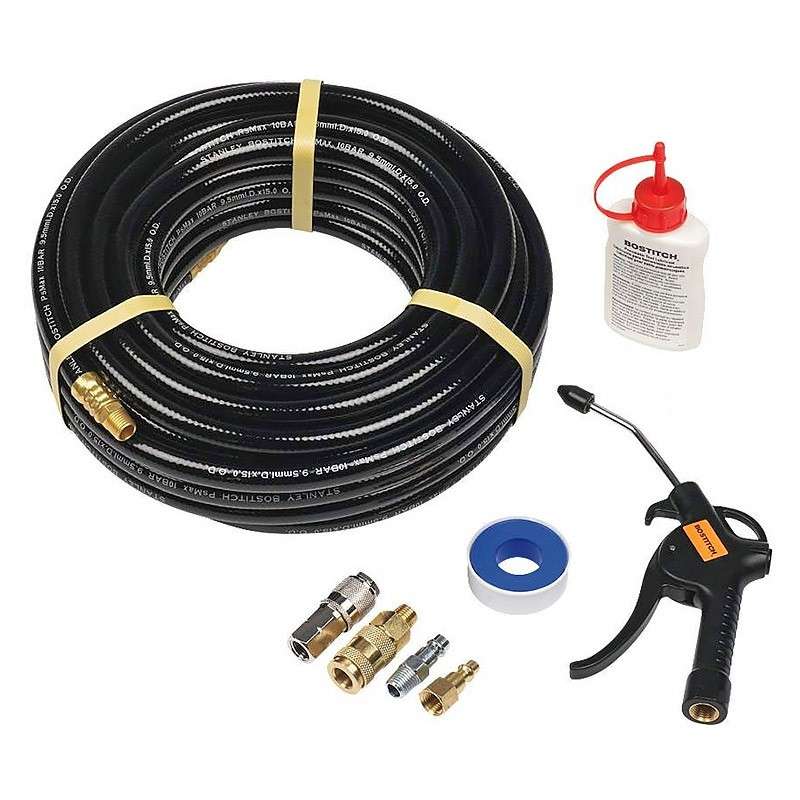 Kit Tuyau à air comprimé BOSTITCH CPACK15 (souflette + tuyau + lubrifiant)