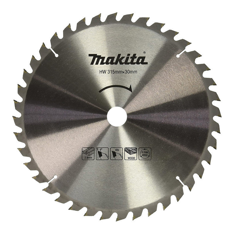 Lame carbure ''Standard'' MAKITA JM27170005 pour bois, pour scie sur table 2712, 315x30x40 Dents