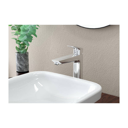 Logis Mitigeur de lavabo 190 HANSGROHE 71090000 avec tirette et vidage synthétique