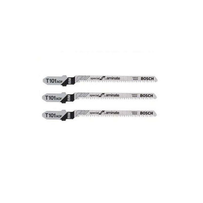 Lot de 3 lames de scie sauteuse T 101 AOF BOSCH 2608636432 Special for Laminate
