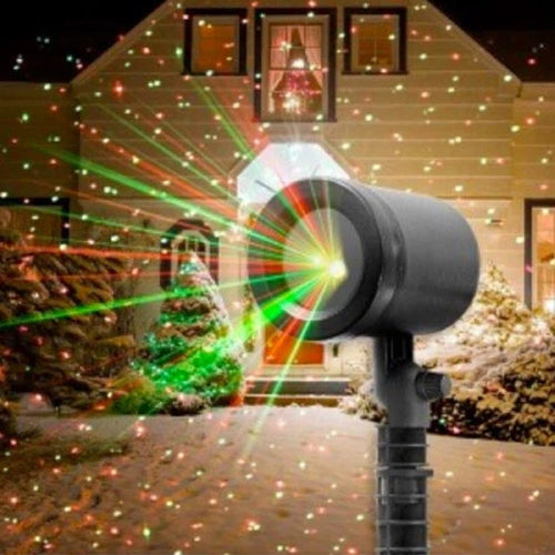 Projecteur laser animé - rouge et vert