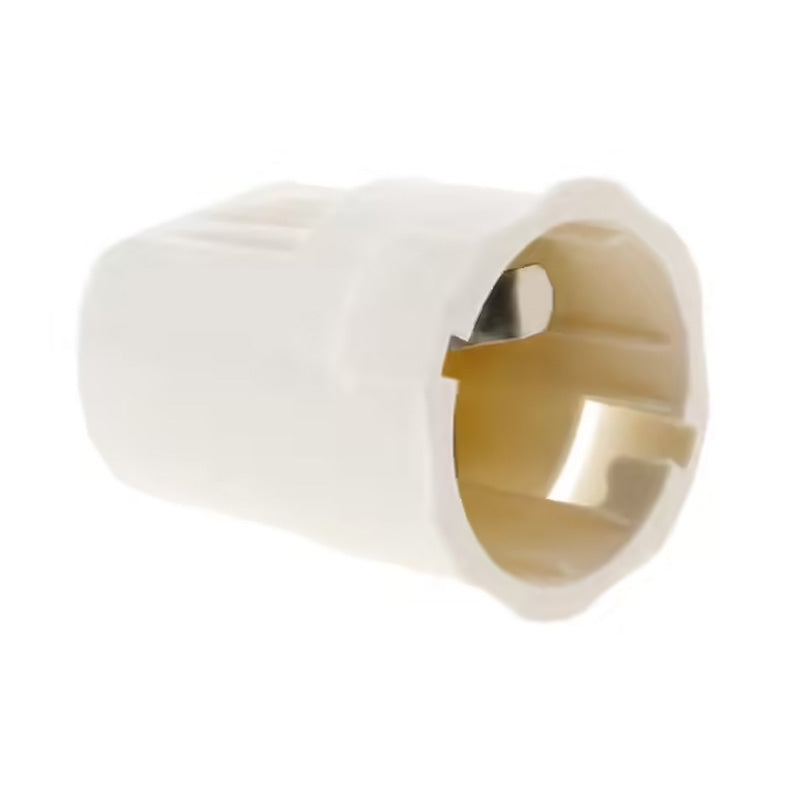 Douille automatique à baïonnette B22 100W coloris blanc ZENITECH 841505