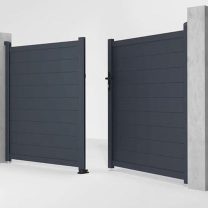 Portail aluminium battant Michigan 350x180cm