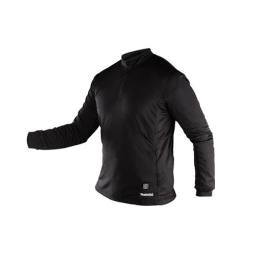 Sweat chauffant col zippé MAKITA avec batterie BL1055B