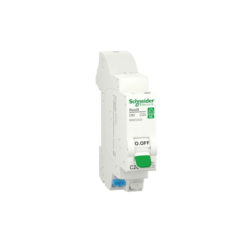 Disjoncteur SCHNEIDER R9EFC620 20A type C Auto 3kA 1P+N embrochable Resi9 XE