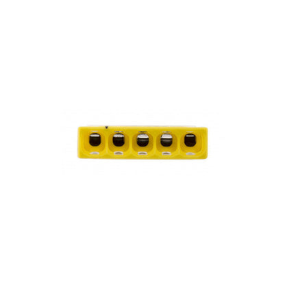 Pack de 100 bornes de connexion rapide à levier WAGO 5 entrées fil rigide - S2273