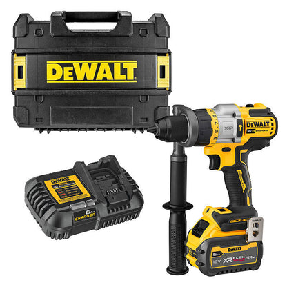 Perceuse visseuse à percussion 54V DEWALT DCD999T1-QW Brushless avec une batterie 6,0 Ah FLEXVOLT