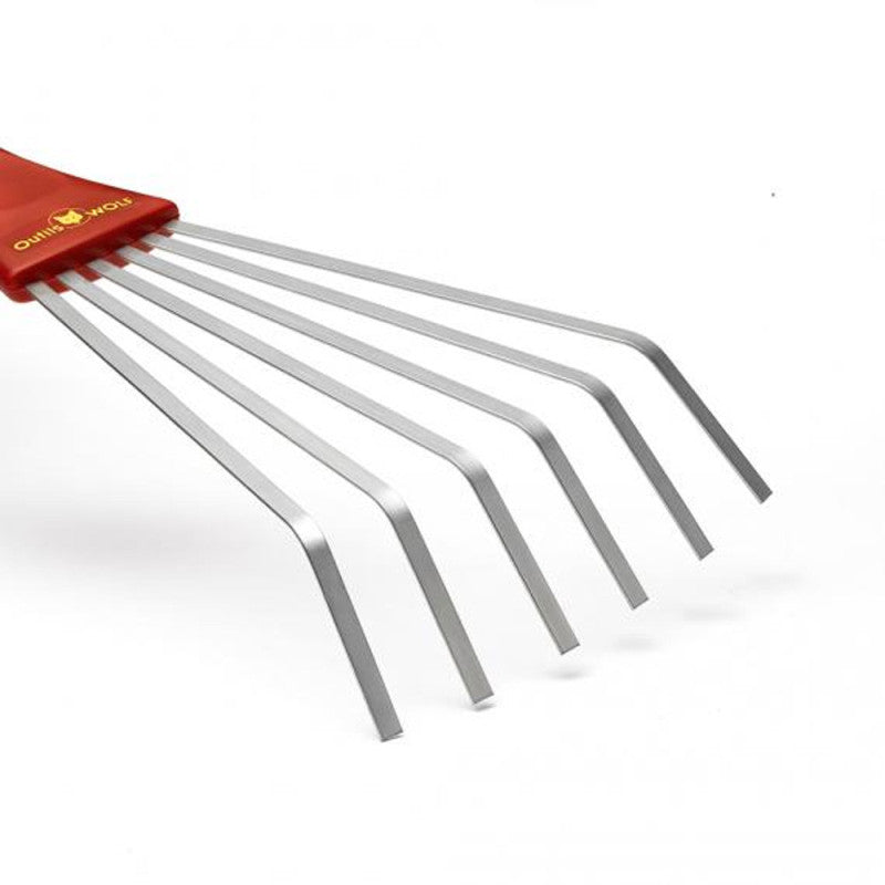 Petit balai à gazon OUTILS WOLF LDM à dents plates (Manche interchangeable) - Multistar