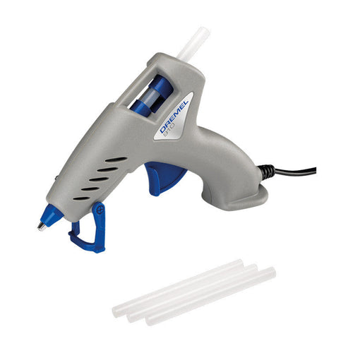Pistolet à colle chaude DREMEL F0130910JA , température de chauffe à 165°C fourni avec 3 bâtons de colle 7mm