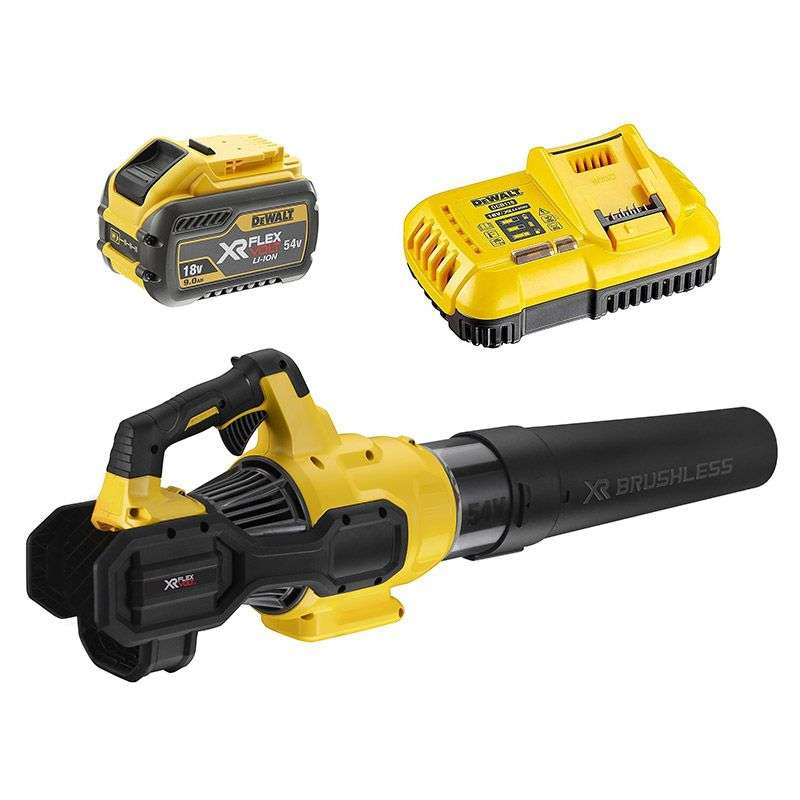 Souffleur 54V DEWALT DCMBA572X1-QW avec une batterie de 9,0 Ah FLEXVOLT