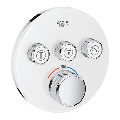 Thermostatique encastré GROTHERM SMARTCONTROL GROHE 29904LS0 - 3 sorties - blanc