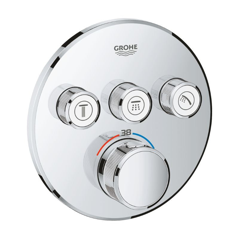Thermostatique GROHTHERM SMARTCONTROLE GROHE pour installation encastrée 3 sorties