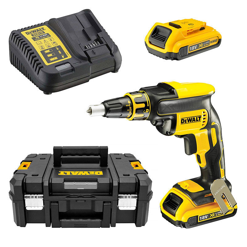 Visseuse à Placo DEWALT DCF620D2-QW 18V (2 x 2Ah) Li-ion en Coffret